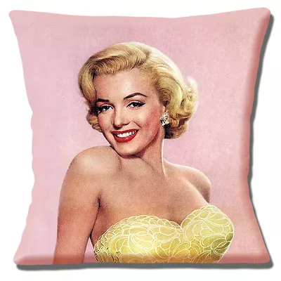 Marilyn Monroe Cushion Cover Vintage Mottled Pink & Yellow Finish 16 Inch (40cm) • £10.95