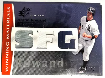 2008 SPx Winning Materials Dual Patch #WM-AR Aaron Rowand White Sox 06/25 • $3.29