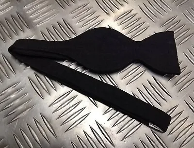 Genuine British Vintage Black Military Tie Evening Mess Dress Bow Tie 60/70s • £7.19