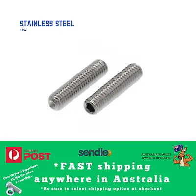 M3 M4 M5 M6 M8 Metric Socket Grub Set Screw Bolt Allen Stainless Steel G 304 • $4