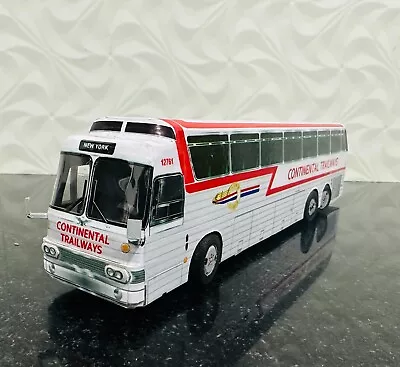 1:43 Scale Silver Eagle Bus In Continental Trailways 100% Handmade Diorama • $49.90