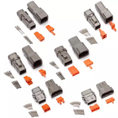 Deutsch Dtm Series Multi Plug Waterproof Connector 2 3 4 6 8 12 Way Pin Kit • £9.59