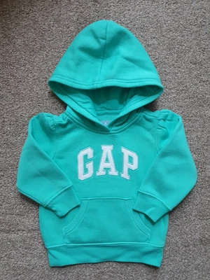 £6 • Buy Gap Baby Toddler Girls Kids Mint Green Long Sleeve Hoodie Jumper 18-24 Months