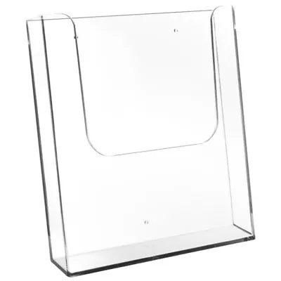  A5 Display Catalog Rack Acrylic Brochure Holder Hanging Wall File Shelf Office • £9.89