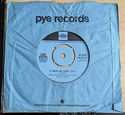 Labi Siffre It Must Be Love To Find Love Classic Soul Pop 7  Pye 7n.25572 • £0.99