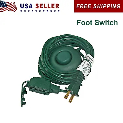 9FT Indoor Extension Cords With Foot Switch 3 Outlet Extension Cord Green • $8.54