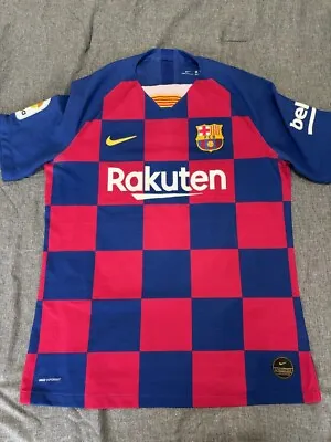 Lionel Messi Barcelona Home Football Shirt Nike Large Soccer Jersey 2019/2020. • $90