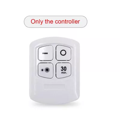 Wireless Stick On Puck LED Tap Light COB Remote Aaa Battery Under Cabinet Closet • $4.28
