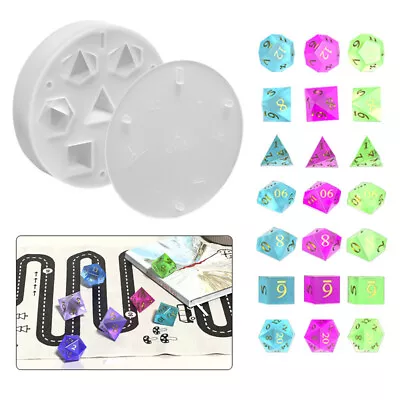 Dice Fillet Shape Resin Mold Crystal UV Epoxy Jewelry Making Silicone Dice Mould • $14.47