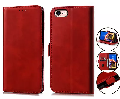 Iphone 7 8 Se 2020 (4.7 ) Wallet Case Card Slot Kickstand Side Magnet Buckle • $7.50