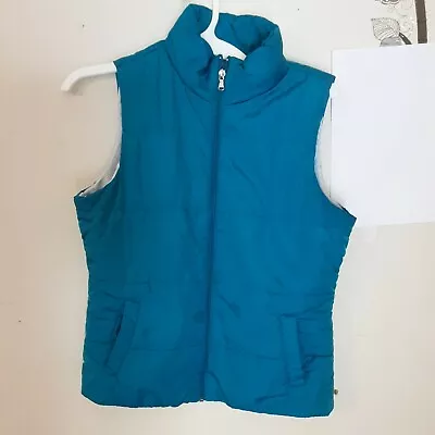 Made For Life Women Vest Turquoise Size Small • $14.95