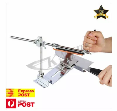 $46.40 • Buy Pro Kitchen Knife Sharpener Sharpening-System Fixed Angle +4 Stone Kit