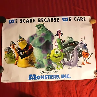 Disney Monsters Inc. Poster 26 X 38 Inches • $34.99