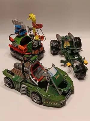 Lot Of Vintage Playmates Teenage Mutant Ninja Turtles Vehicles- SEE PICTURES • $15