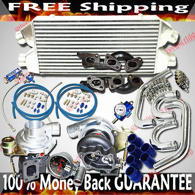 $1000 • Buy Turbo Kit TWIN GT28/30 Turbo For 90-96 Nissan 300ZX Turbo Coupe 2D 3.0L V6 DOHC