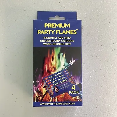 Premium Magical Party Flames Adds Colorful Flames To Your Fires 4 Packs 25g Each • $10.97