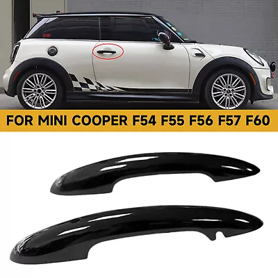 For MINI COOPER F54 F55 F56 F57 F60 2Pcs Glossy Black Door Handle Cover W Sensor • $28.99