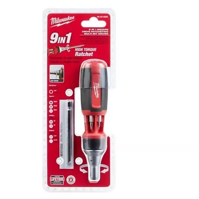 Milwaukee Tool 48-22-2322 9-In-1 Square Drive Ratcheting Multi-Bit Driver • $16.97