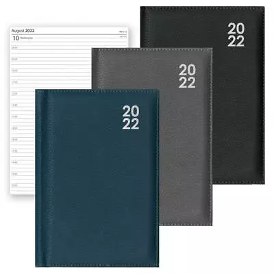 2022 Diary A4/A5 Page A Day / Week To View Padded Cover Office Year Planner UK • £4.99