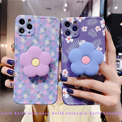 $12.69 • Buy Cute Flower Stand Holder Case Cover For IPhone 11 Pro Max XS XR 7 8+ Cute Case