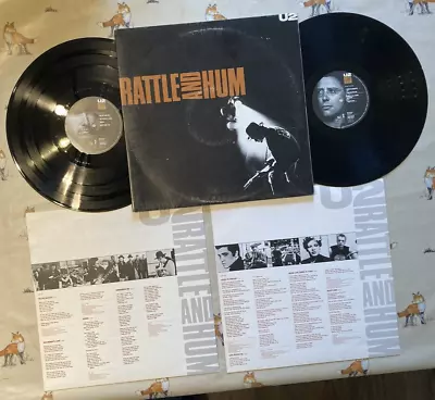 U2 – Rattle And Hum 2 Vinyl LP Original 1988 Press Complete With Lyric Inners • £14.99