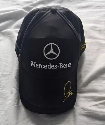 Mercedes Lewis Hamilton Black Round Peak Cap - F1 Gift - Formula One Gifts • £15