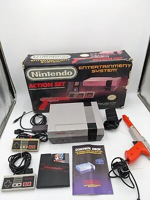 Nintendo NES Action Set Orange Gun Near Complete Working No Foam • $219.99