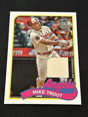 Mike Trout 2024 Topps Series 1 Game Used Bat 35th Angels Invest MLB Relic • $12