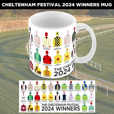 Horse Racing Cheltenham Fesitval Winners 2024 Mug Cup  National Hunt Racing Mug • £7.99