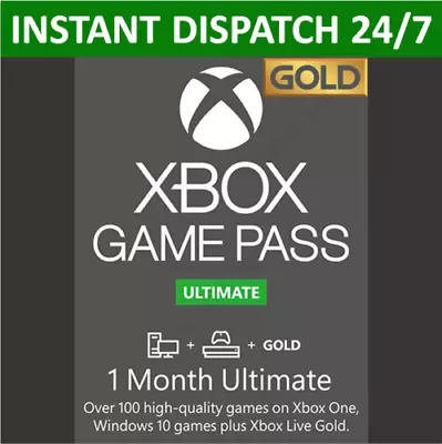 $1.75 • Buy XBOX Game Pass Ultimate + LIVE GOLD 1 Month