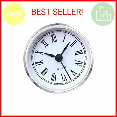 HILLHOME Mini Clock Insert 2.4 Inch (61 Mm) Round Quartz Clock Fit-up Movement M • $13.99