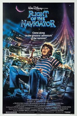 FLIGHT OF THE NAVIGATOR RETRO 80s MOVIE POSTER Classic Greatest Cinema Art A4 • £3.75