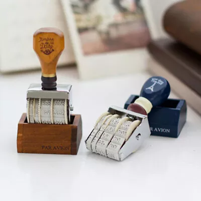 2pcs Date Stamp Wood Stampers Date Stampers Wooden Handle Stamp • £11.39