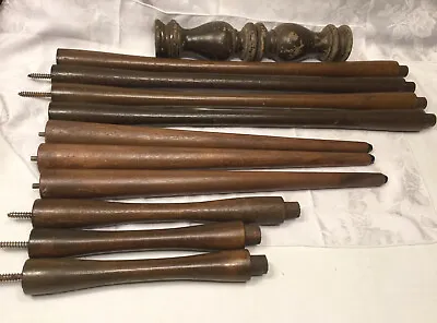 Salvaged Vintage Mid Century Modern Table Legs - Mixed Lot Of 11 Wood Legs • $79.98