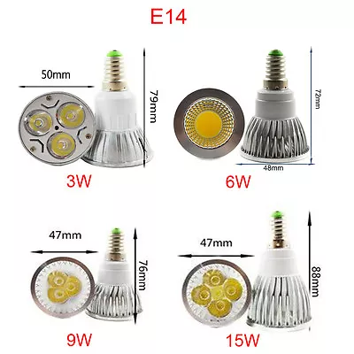 LED Spotlight Bulbs E27 E14 GU10 MR16 3W 4W 5W 6W 9W 12W 15W SMD COB Lamp Light • $4.98