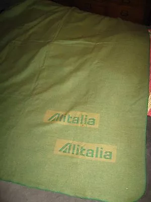 $149.99 • Buy Alitalia Airlines Blanket - Vintage Italian Lanerossi Air Lines Airplane Italy