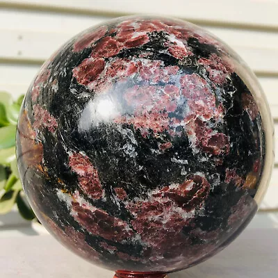 7.99lb  Natural Fireworks Garnet Quartz Crystal Healing Ball Sphere Healing • $20.50