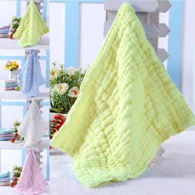 Soft Cotton Baby Infant Newborn Bathing Towel Washcloth Feeding Wipe Cloth 22 • $24.02