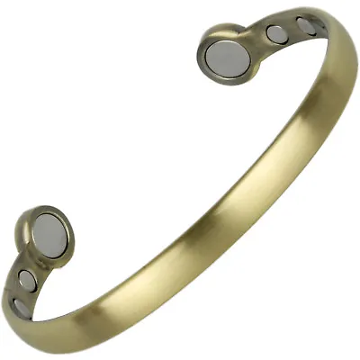 £9.47 • Buy Magnetic Bracelet Mens Ladies Round Edge Bangle 3000 Gauss Arthritis Pure Copper