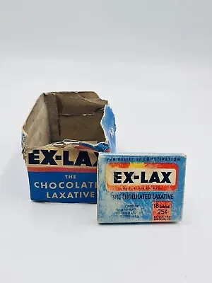 Vtg Advertising Medicine EX LAX LAXATIVE 1939 With Original Store Display Box • $25.99