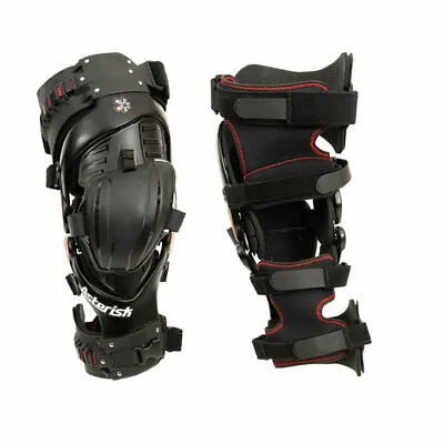 Asterisk Ultra Cell 4.0 Offroad Motocross Knee Brace Protection System Pair BLK • $649.95