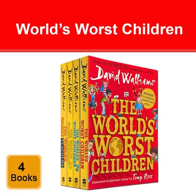 David Walliams World’s Worst Children Collection 4 Books Set Pack • £26.40