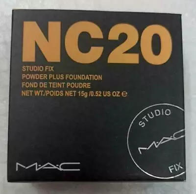 MAC STUDIO FIX POWDER PLUS FOUNDATION NC20 Net Wt.15g/0.52 US OZ • £16.18