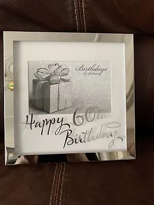 Celebrations 60TH Birthday Silver Colour Photo Frame 6 X 4   Gift Boxed • £7