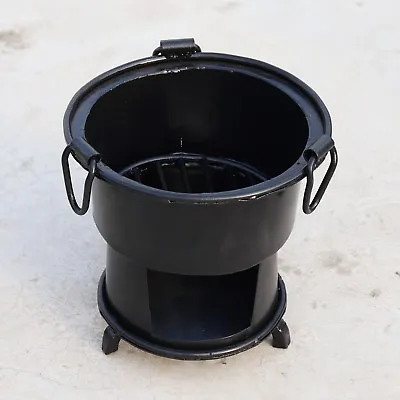 Vintage Style Iron Wood Coal Burning Kitchen Use Stove Sigri Fire Pit Portable • $44.10