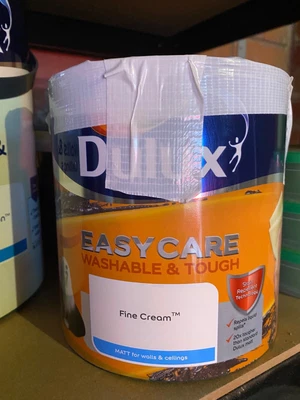 £5 • Buy BRAND NEW: Dulux Easycare Fine Cream Matt Emulsion Paint 2.5L