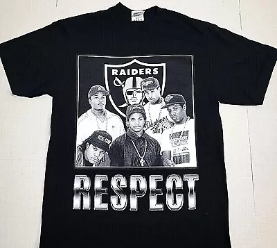 Raider Nation T-shirt Raiders Respect NWA Tee Men's New • $22.51