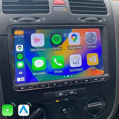 For VW Golf MK5 MK6 Caddy Jetta 9'' ANDROID 13 CAR STEREO GPS APPLE CARPLAY HEAD • $179.90