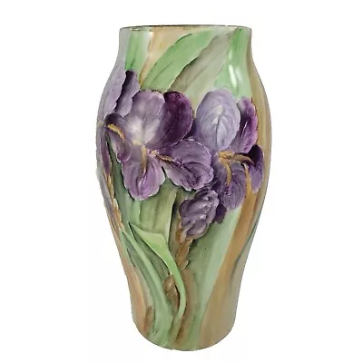 Antique Limoges France Hand Painted Porcelain Monument Vase 13  • $895