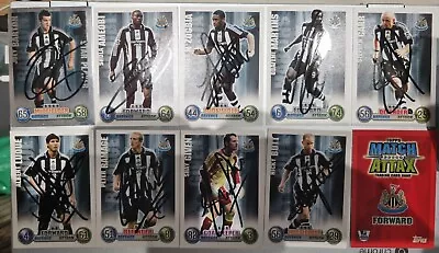 #719 Match Attax 2007/08 Signed Cards NEWCASTLE UTD ×9 (see Description) • £12